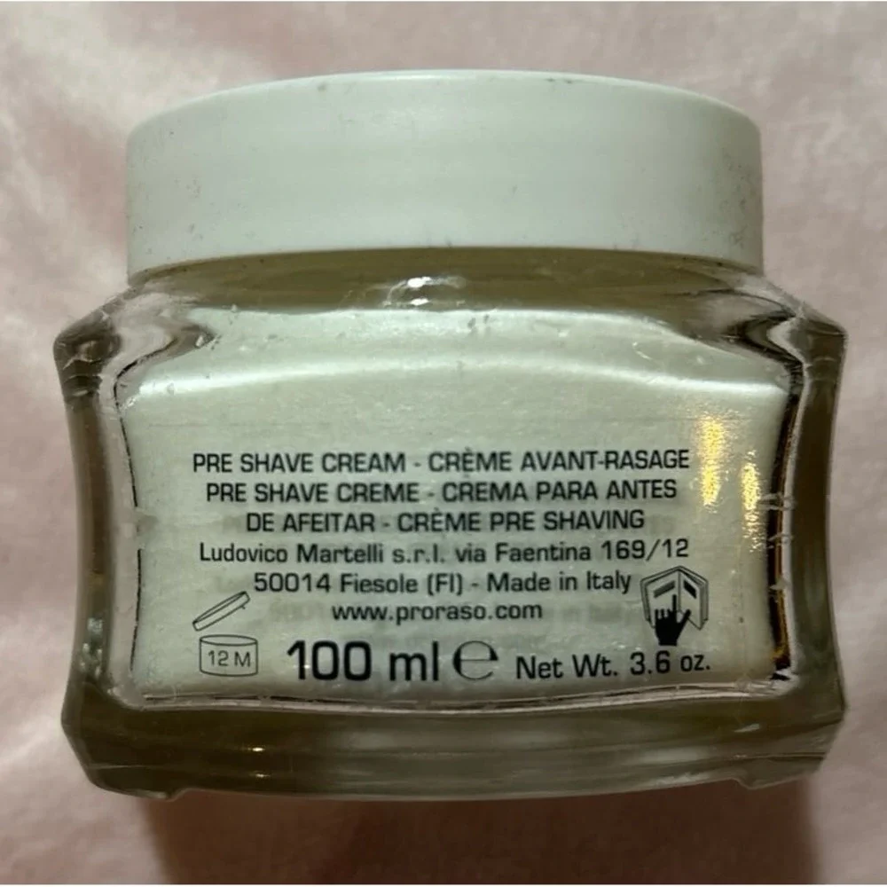NEW Proraso Pre-Shave Conditioning Cream, Sensitive Skin Formula